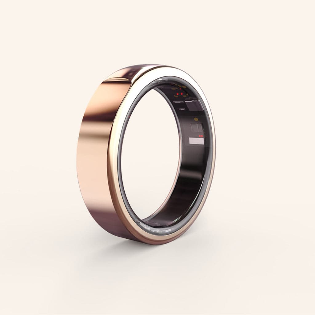 Omni Health Ring smart ring in titanium finish