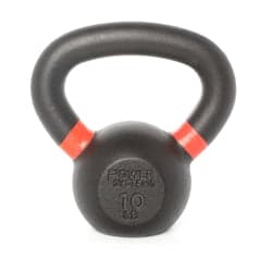 Power Systems Kettlebell Prime cast iron kettlebell with matte black powder coat finish