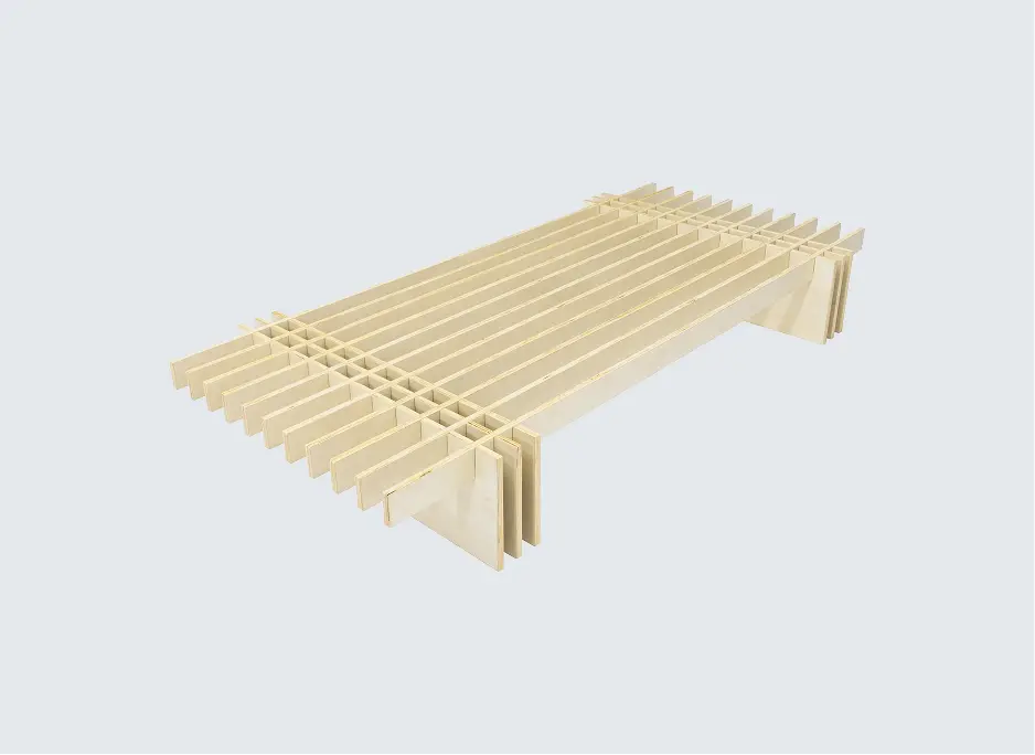 No Fuss Plus expandable wooden bed frame by Quagga Designs