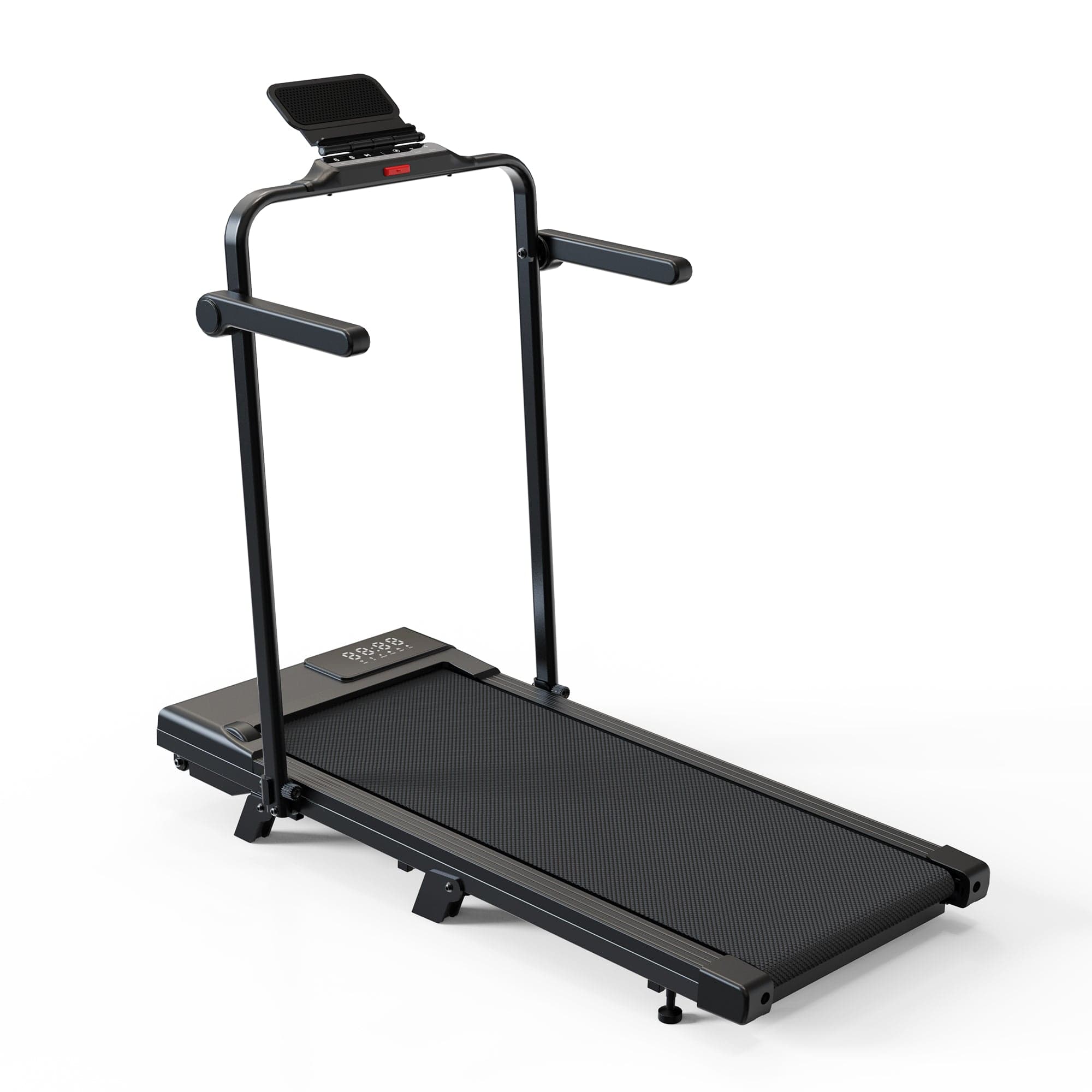 SupeRun CT06 foldable walk and run treadmill with the handrail raised