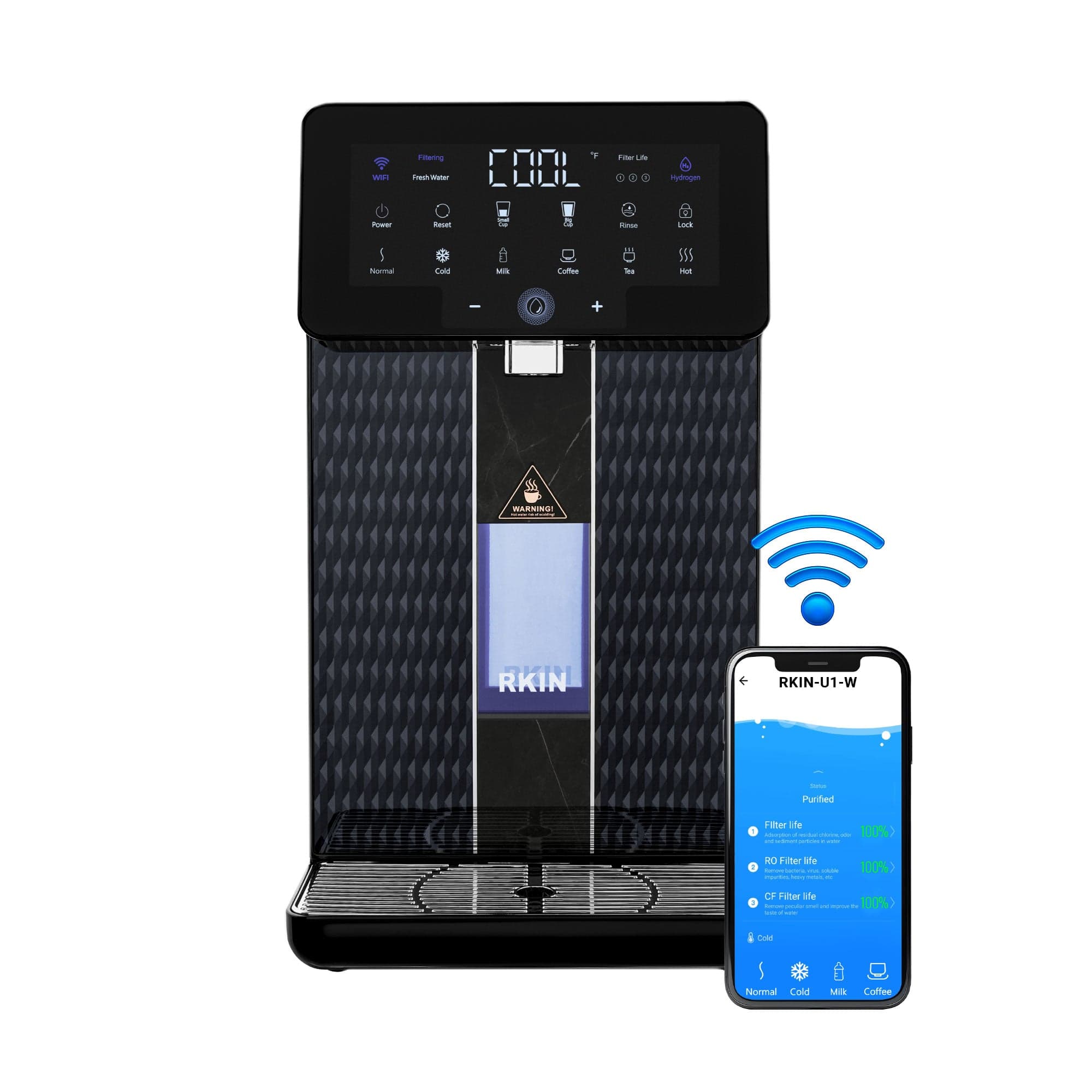 RKIN U1-W countertop reverse osmosis water purifier