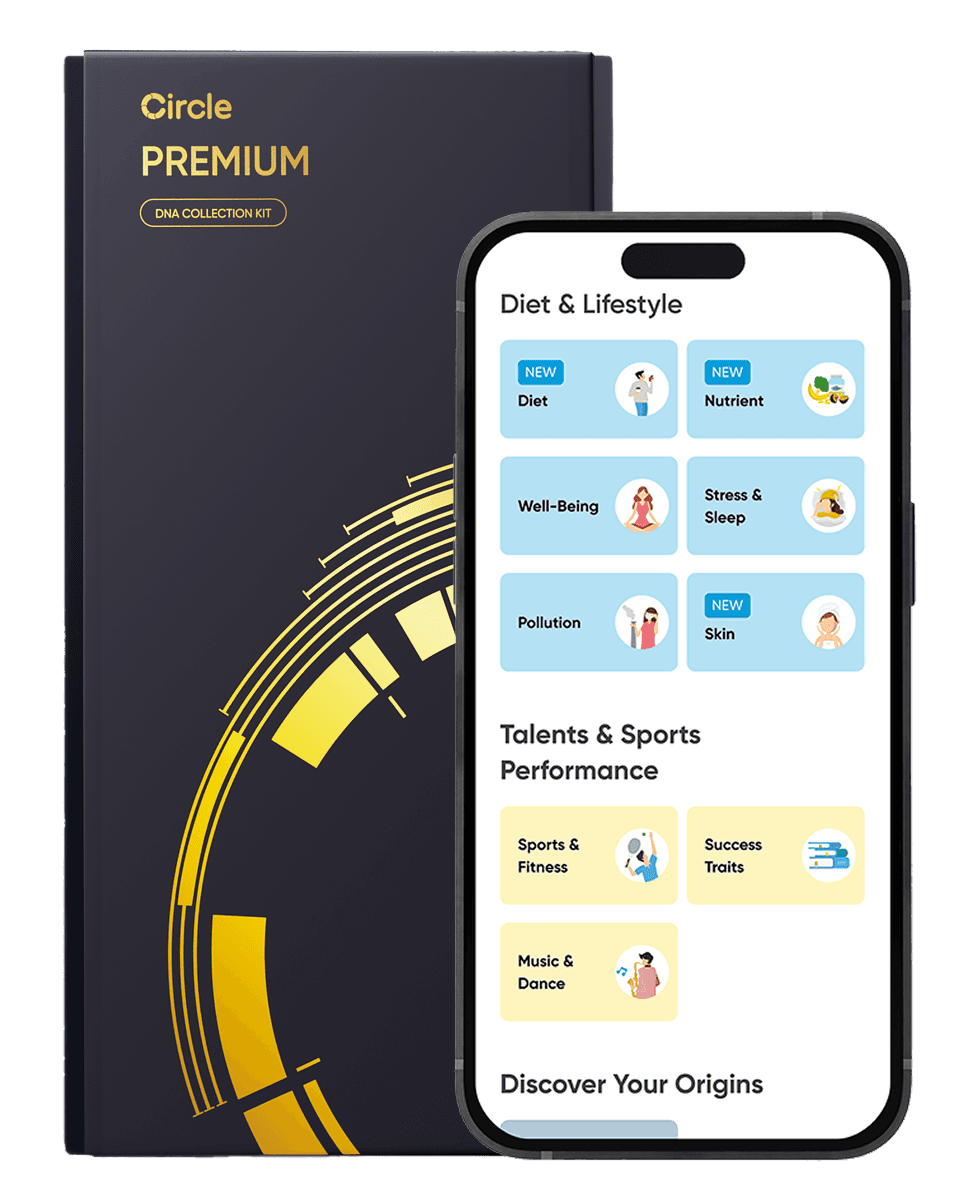 CircleDNA Premium at-home DNA test kit and app