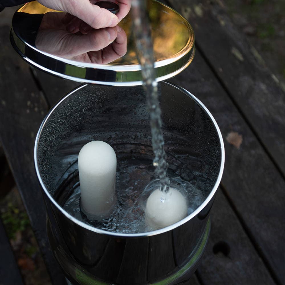 British Berkefeld stainless steel gravity-fed ceramic water filter system