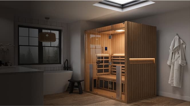 Clearlight Sanctuary 2 full-spectrum infrared sauna with True Wave heaters