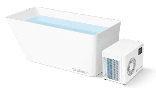 The Plunge fiberglass cold plunge tub with integrated chiller