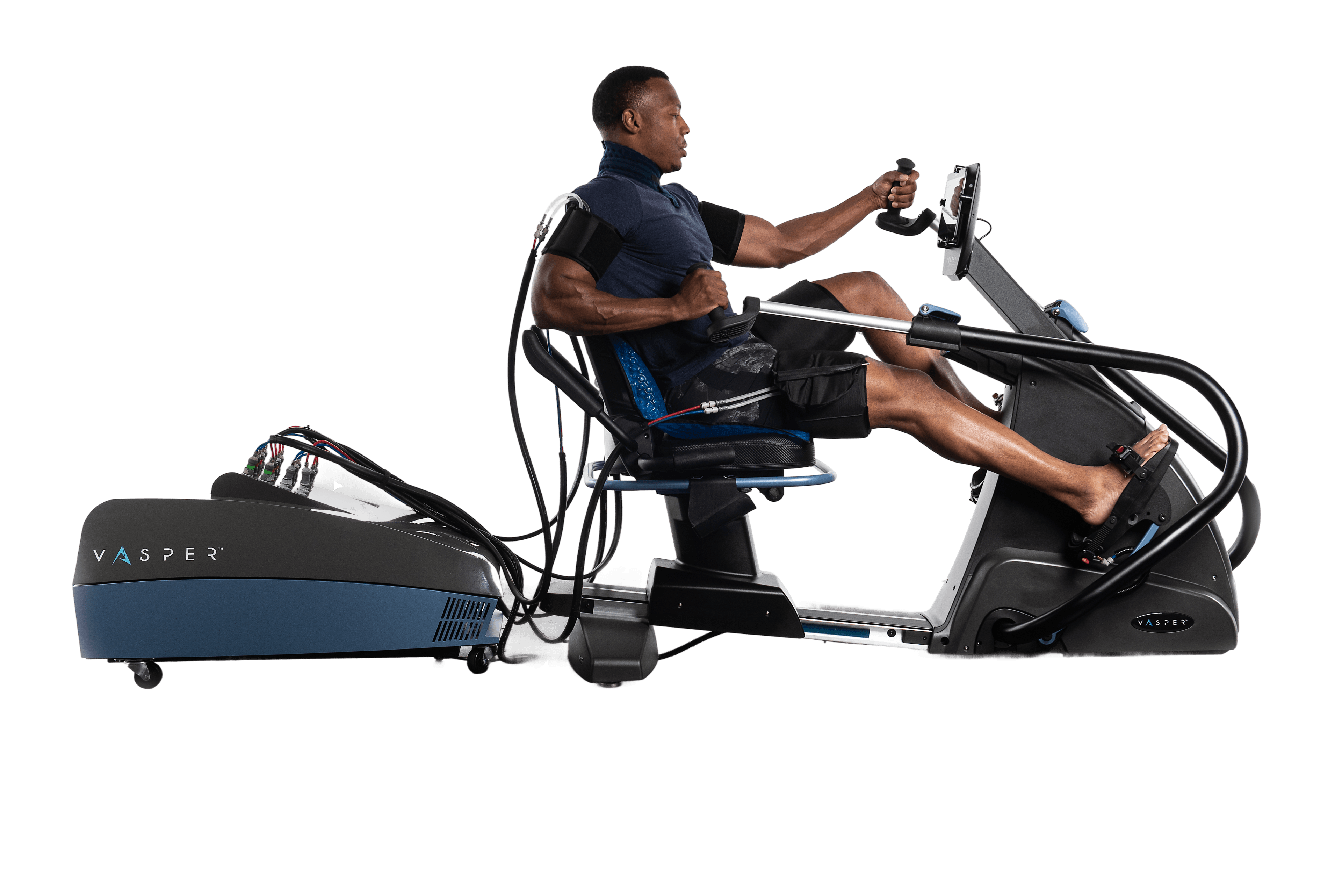 Vasper Pro EMS recovery exercise system with arm and leg cuffs
